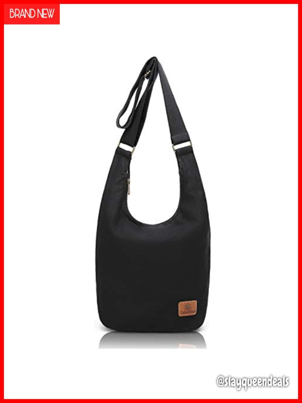 Woven Jacquard Canvas Crossbody Sling Bag, Hobo Style, Large Capacity